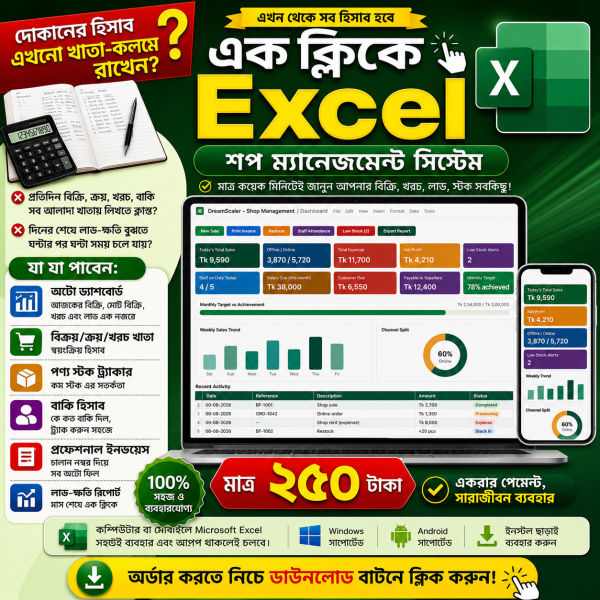 Shop Management Sheet